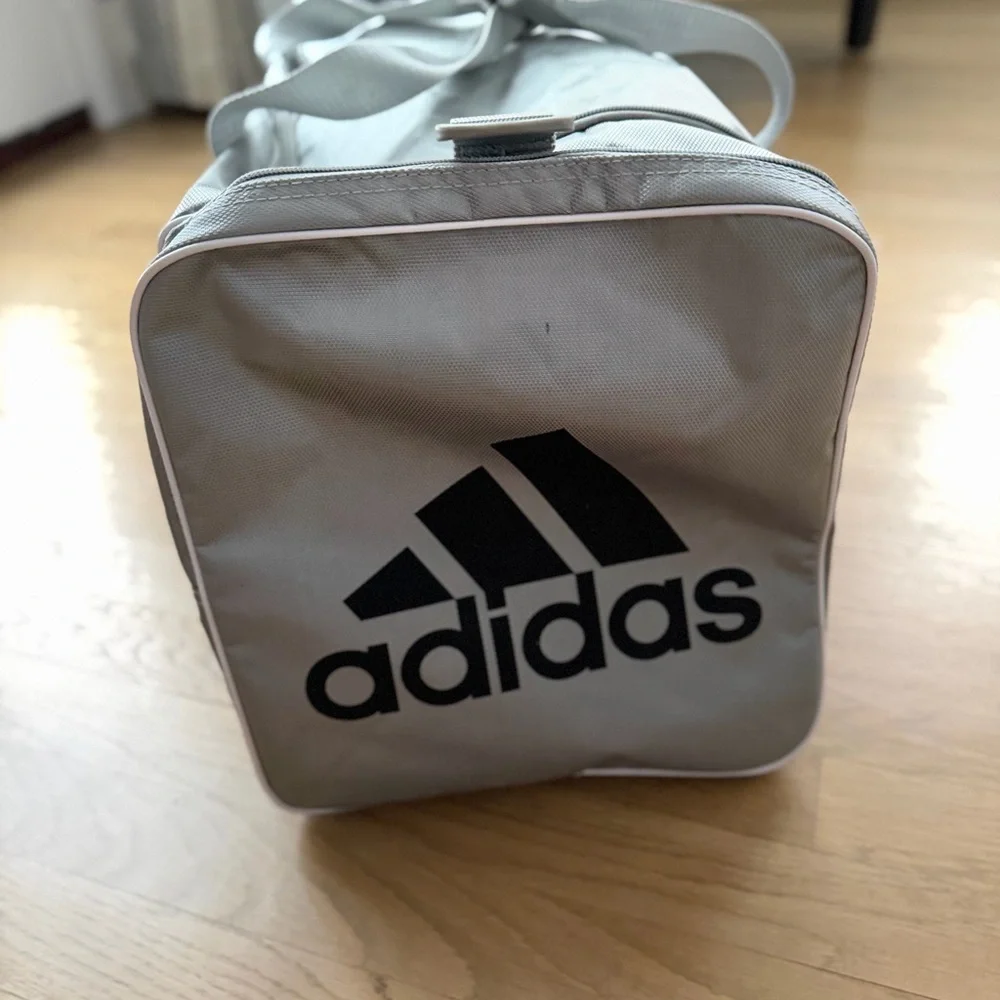Adidas Light Gray Duffel Bag